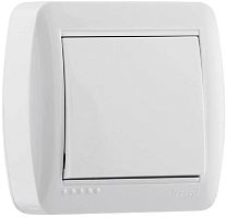 Выключатель накладной Lezard Demet 1-кл. белый картинка